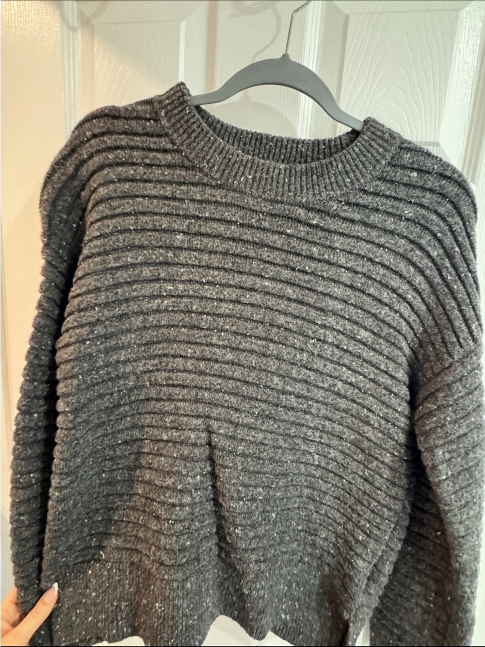 Madewell chunky gray sweater